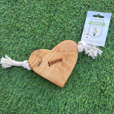 Olivi - Juguete de madera con cuerda - Corazón