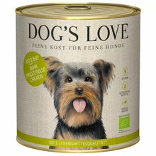 Cargar imagen en el visor de la galería, Dog&#39;s Love - lata menú Bio Pollo Ecológico