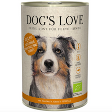 Cargar imagen en el visor de la galería, Lata Dog's Love Bio Pavo Ecológico - Tres Trufas