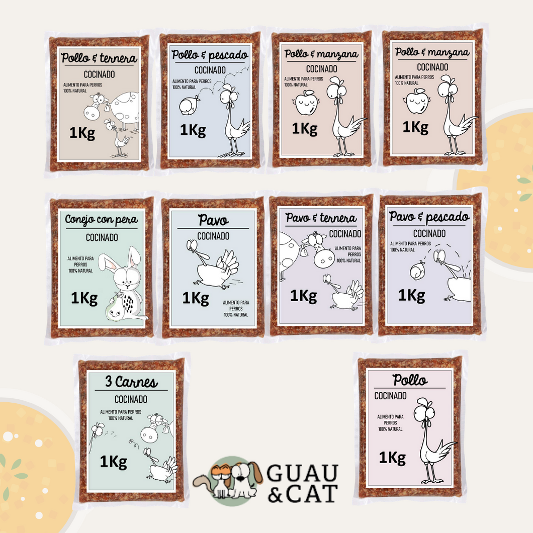 Guau & Cat - Pack Variado Cocinado