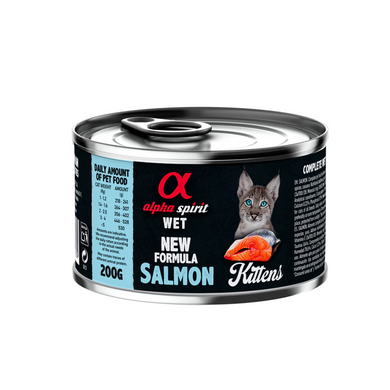 Alpha Spirit Gato Kitten - Lata de salmón