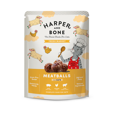 Harper and Bone para gatos - Albóndigas de cerdo, pollo y cordero