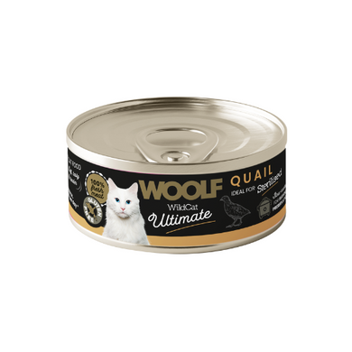 Woolf Ultimate - Lata de codorniz para gatos - Esterilizados