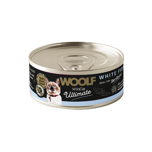 Woolf Ultimate - Lata de pescado blanco para gatos - Esterilizados