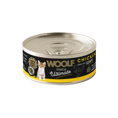 Woolf Ultimate - Lata de pollo para gatos - Kitten