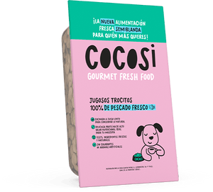 Cocosi semihúmedo - Trocitos de carne para perros - pescado