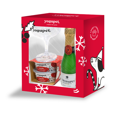 Yogupet Box 1 Navidad - Cheers&Pet + copa + yogur turrón