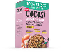 Cargar imagen en el visor de la galería, Cocosi semihúmedo - Trocitos de carne para perros - pollo
