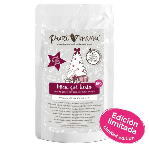 Puromenu - Sobre Navidad de comida húmeda para gatos - Pollo y gambas