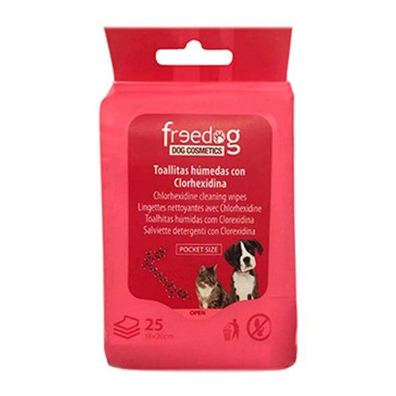 Toallitas con clorhexidina - Freedog Pocket