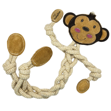 Cargar imagen en el visor de la galería, Funny Zoo - Mono de gamuza con cuerdas