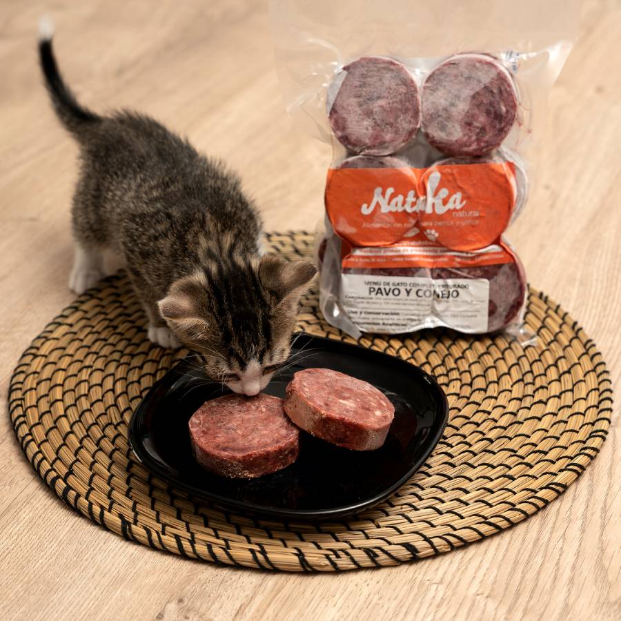 Natuka - Menú Barf para gatos - Pavo y conejo