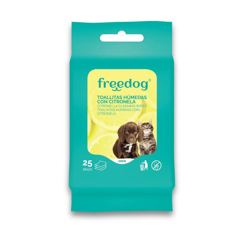 Freedog Toallitas húmedas para perros y gatos