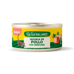Wild Balance - Lata Cazuela de Pollo con Verduras para gatos