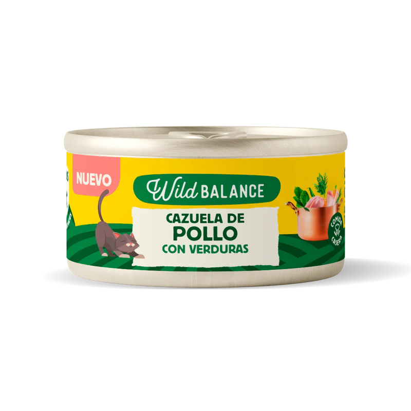 Wild Balance - Lata Cazuela de Pollo con Verduras para gatos
