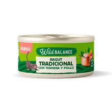 Cargar imagen en el visor de la galería, Wild Balance - Lata Ragout Tradicional - Pollo y ternera para gatos