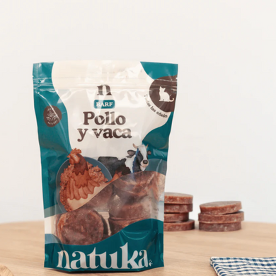 Natuka - Menú Barf para gatos - Pollo y vaca