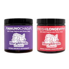 Cargar imagen en el visor de la galería, Pack Piel Sana - Inmuno Chaga + Reishi Longevity