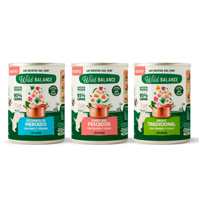 Wild Balance Recetas del Chef - Latas de comida húmeda