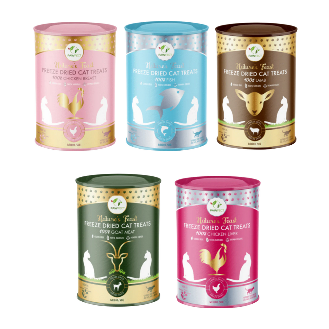 Pawfect Freeze Bites - Snacks liofilizados para gatos