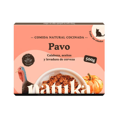 Natuka - Menú Cocinado de Pavo para gatos