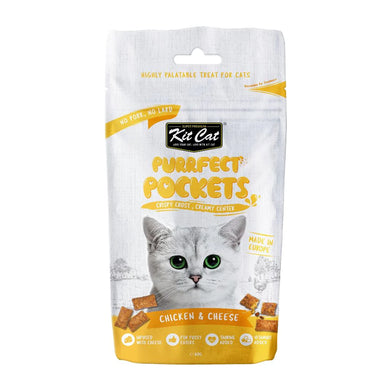 CHOLLO - Kit Cat - Purrfect Pockets - Snacks funcionales queso