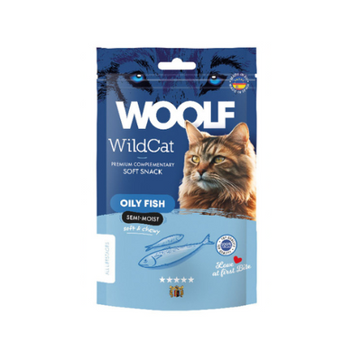 Woolf Wildcat - Snacks semihúmedos de pescado para gatos