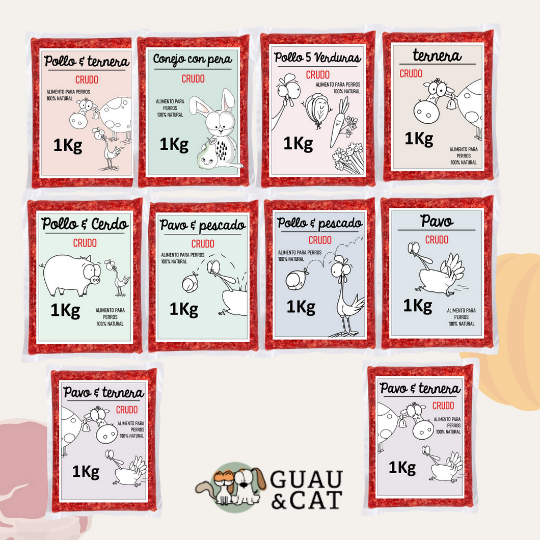 Guau & Cat - Pack Barf Variado