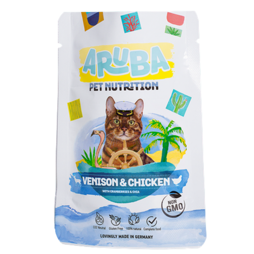 Aruba para gatos - Ciervo y pollo