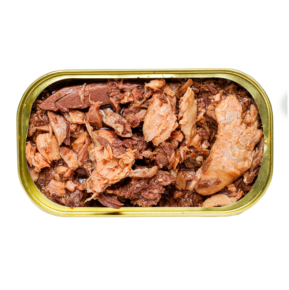 Retorn latas de filetes de atún - gato