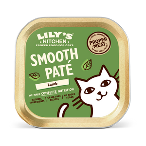 Lily's Kitchen Smooth Paté para gatos - Tarrina de Cordero, Pollo y Cerdo