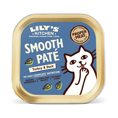Lily's Kitchen Smooth Paté para gatos - Tarrina de Pavo y Pato
