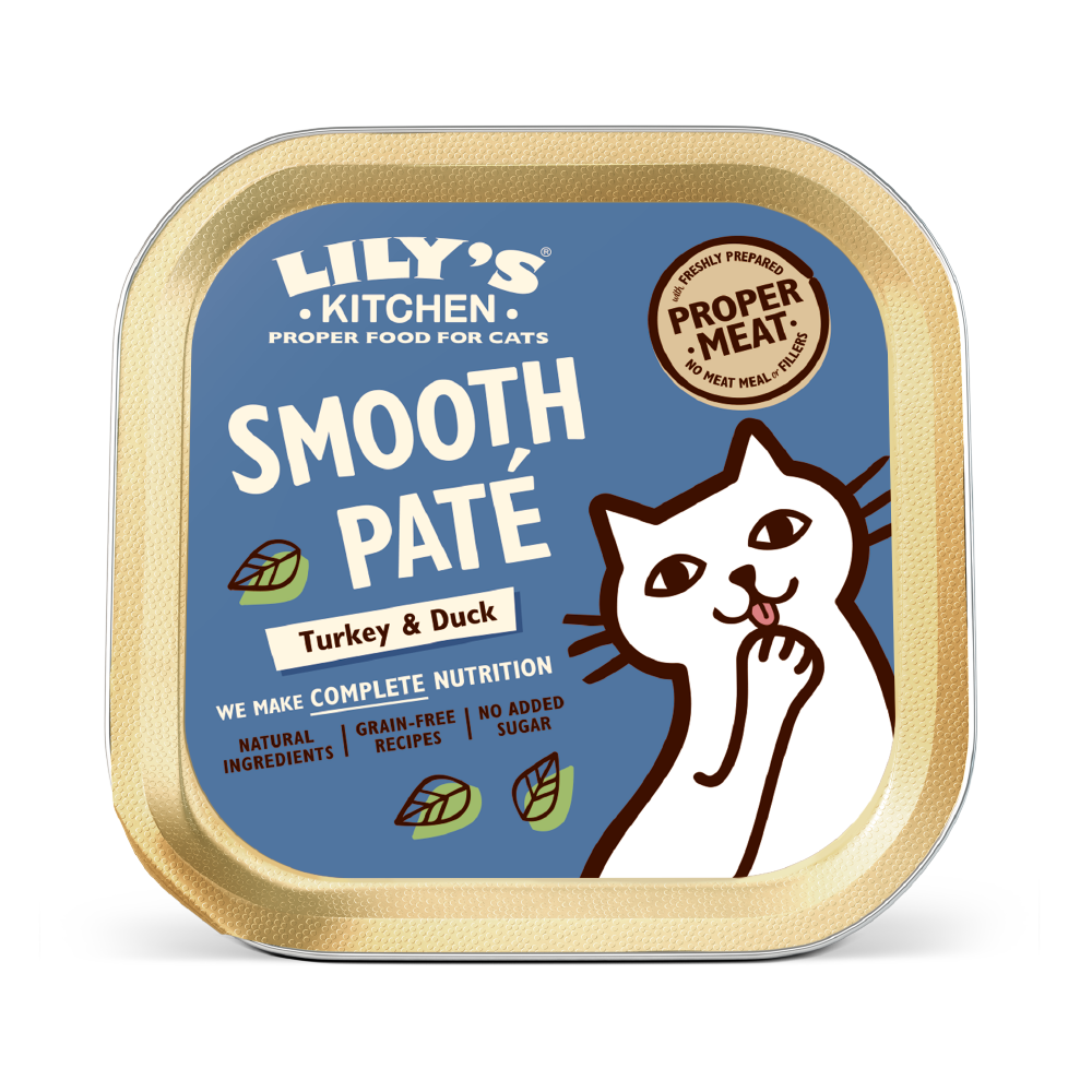 Lily's Kitchen Smooth Paté para gatos - Tarrina de Pavo y Pato