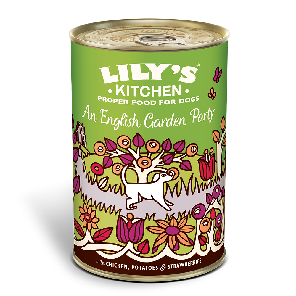 Lily's Kitchen An English Garden - Lata de Pollo y Fresas