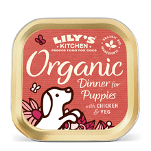 Cargar imagen en el visor de la galería, Lily&#39;s Kitchen Puppy - Tarrina de pollo ecológico