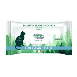 Toallitas biodegradables para gatos de pelo corto - Inodorina