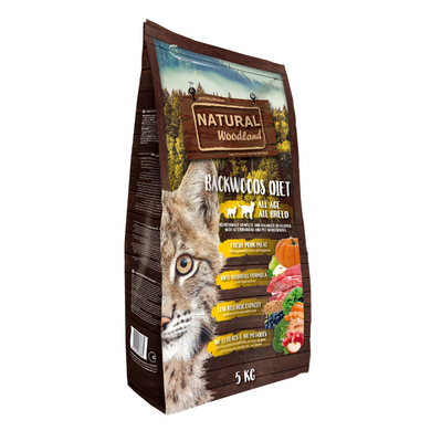 CHOLLO - Natural Woodland para Gatos - Backwoods Diet - Cerdo 5KG