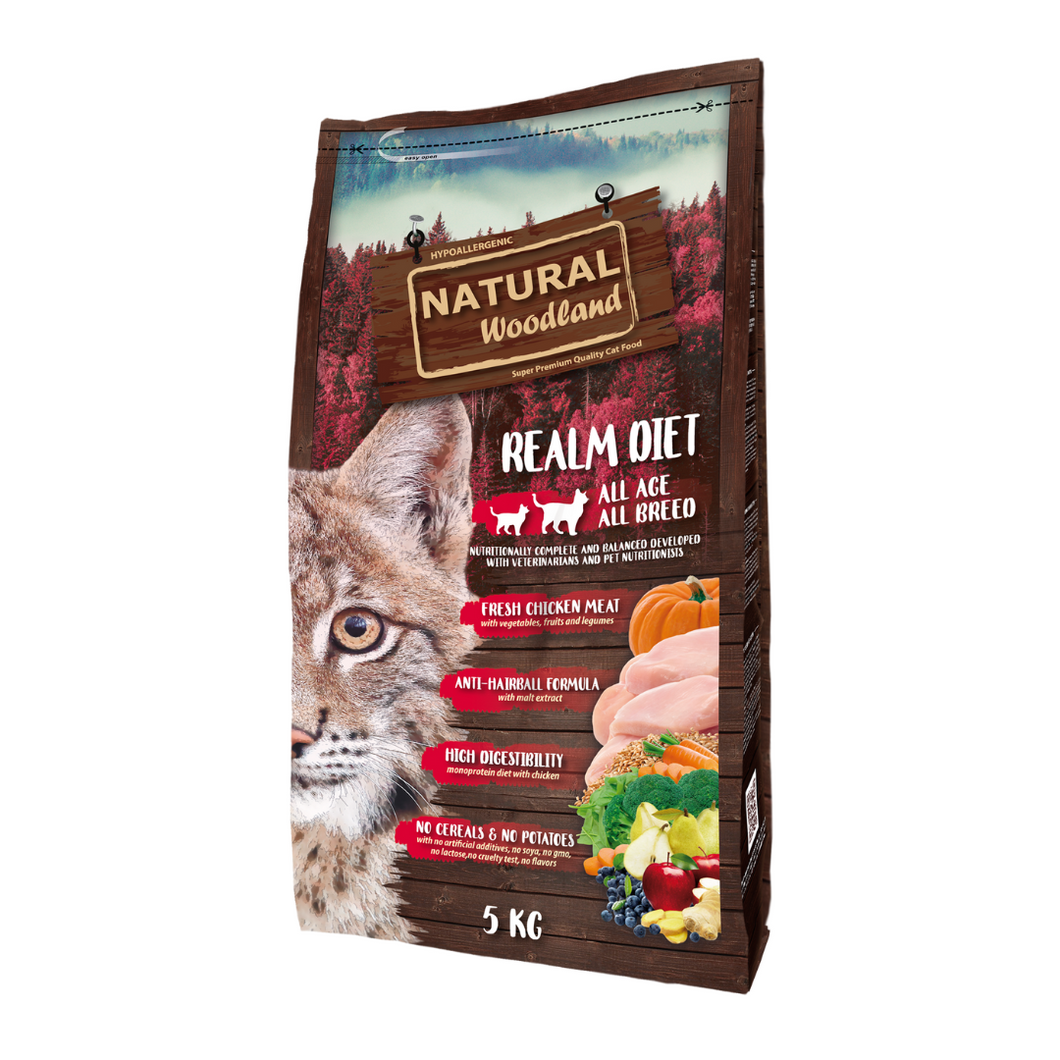 Natural Woodland para Gatos - Realm Diet - Pollo