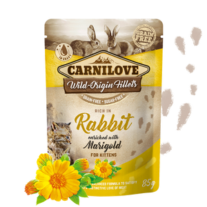 Carnilove Pouch gato - Conejo y caléndula