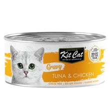 Cargar imagen en el visor de la galería, Kit Cat Gravy - Lata de atún y pollo