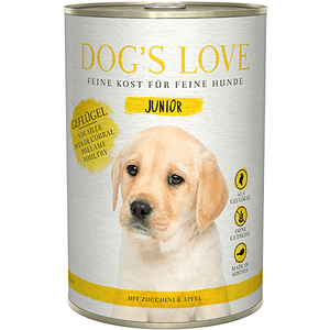 Dog's Love Junior - Lata Aves Corral, Calabacín y Manzana