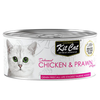 Kit Cat - Lata de pollo con gambas