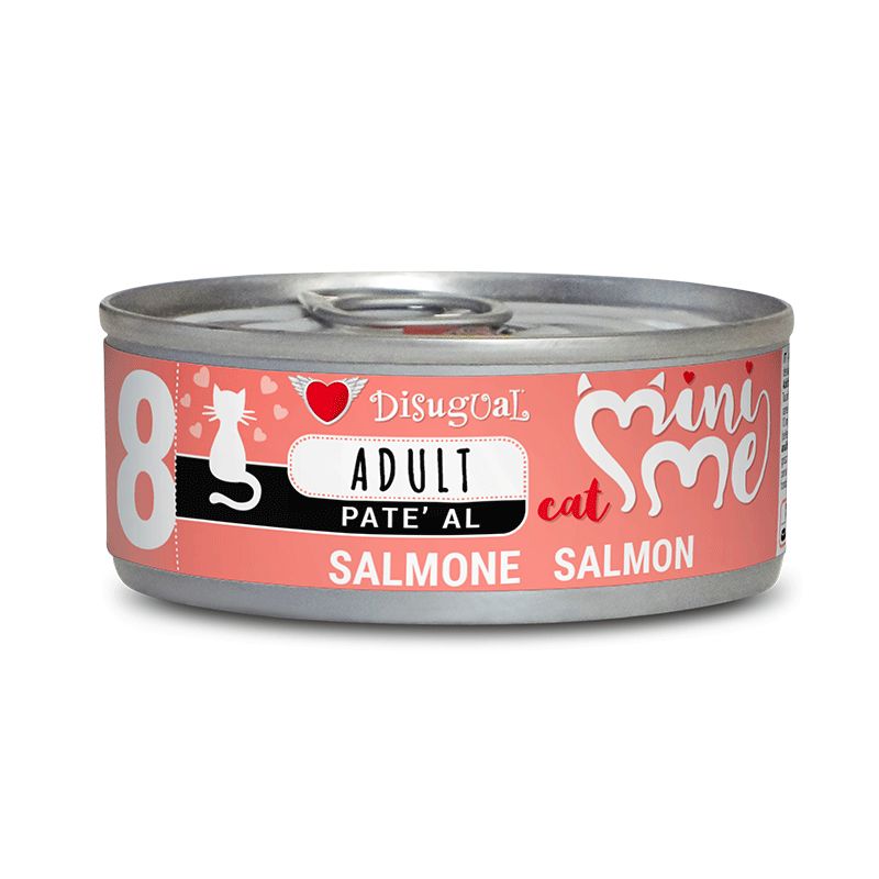 Disugual Mini Me - Lata de salmón para gatos