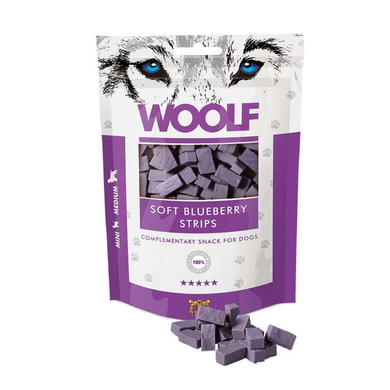 Woolf Snacks - Tiras tiernas de arándano